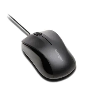 KENSINGTON VALUMOUSE RATON DE 3 BOTONES CON CABLE - SENSOR OPTICO DE ALTA DEFINICION - NEGRO