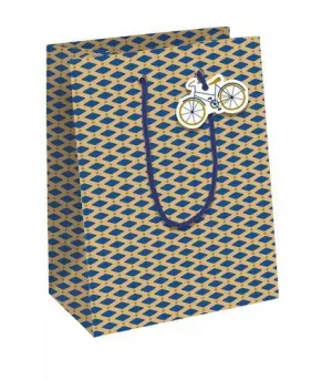 BOLSA DE PAPEL CLAIREFONTAINE KRAFT BLANCO MEDIANA 21.5X10.2X25.3CM  BIKE PACK DE 6