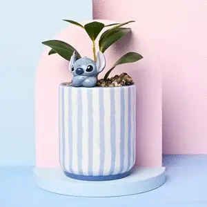 MACETA DISNEY STITCH Y PLANTA ARTIFICIAL