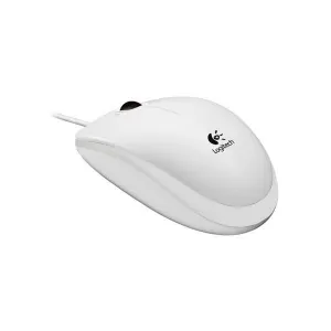 LOGITECH B100 RATON USB 800DPI - 3 BOTONES - USO AMBIDIESTRO - CABLE DE 1.80M - COLOR BLANCO