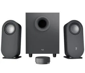 LOGITECH Z407 ALTAVOCES 2.1 BLUETOOTH - 80W - SUBWOOFER 20W - MICRO USB, ENTRADA JACK 3.5MM - CONTROL INALAMBRICO - COLOR NEGRO
