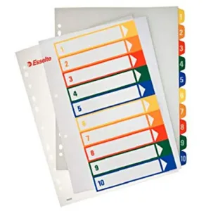 ESSELTE INDICE PP ESSELTE A4 IMPRIMIBLE 1-10 100213 MAK002800