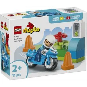 LEGO MOTO DE POLICIA AZUL