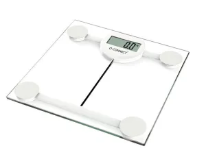 BASCULA BAÑO Q-CONNECT DIGITAL CON PANTALLA LCD PRECISION 100 GR CAPACIDAD DE 5 KG A 180 KG 300X300X22MM