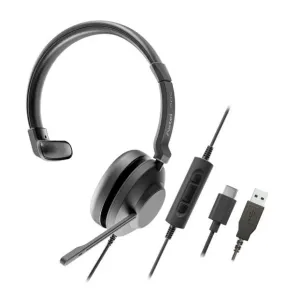 AXTEL ONE AURICULARES CON MICROFONO USB - CONEXION USB-A - CONTROLES DE AUDIO INTEGRADOS - ESTEREO