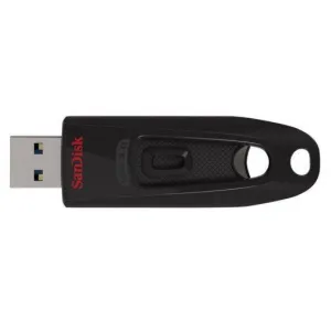 SANDISK CRUZER ULTRA MEMORIA USB 3.0 64GB - HASTA 80MB/S DE TRANSFERENCIA - COLOR NEGRO (PENDRIVE)