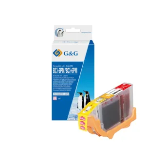 G&G CANON BCI6/BCI5/BCI3 MAGENTA PHOTO CARTUCHO DE TINTA GENERICO - REEMPLAZA 4710A002