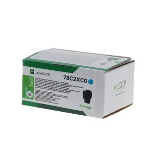 LEXMARK CS421/CS521/CS622/CX421/CX522/CX622/CX625 CYAN CARTUCHO DE TONER ORIGINAL - 78C2XC0/78C2XCE