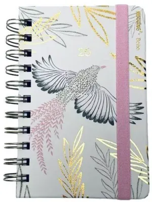 AGENDA ANUAL (2026) MOOVING BOHO WIRE-O TAPA EXTRA CON GOMA 100X150 2D/P