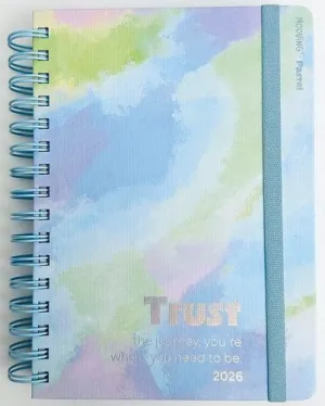 AGENDA ANUAL (2026) MOOVING PASTEL WIRE-O TAPA EXTRA CON GOMA 150X210 D/P