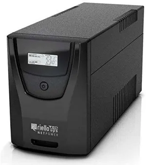 RIELLO NET POWER SAI 1000 VA/600W - TECNOLOGIA LINE INTERACTIVE - USB, 4X IEC 320