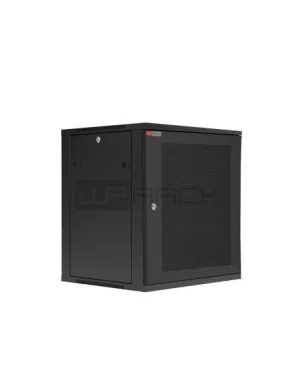 WP RWC-09604-B ARMARIO MURAL 9U - PUERTA DE ACERO PERFORADA - CERRADURA DE SEGURIDAD - 540X450X445MM - COLOR NEGRO