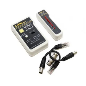 WP TESTEADOR DE RED RJ11 / RJ12 / RJ45 / BNC - COLOR BLANCO Y NEGRO