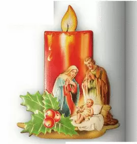 VELA  NAVIDAD CON NACIMIENTO 89314