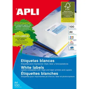 APLI ETIQUETAS APLI 38X21,2 C/RECTO 25H 01209 MAK002092
