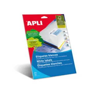 APLI ETIQUETAS APLI A4 97X42,4 C/RECTO 25H 01213 MAK002094