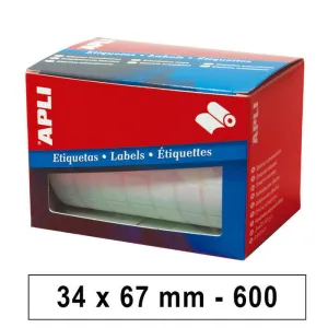 APLI ETIQUETAS ROLLO APLI 34X67 BLAN/600U 01695 MAK029213
