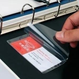 APLI BOLSILLOS ADHESIVOS PARA ETIQUETAS - 55 X 102MM - CAMBIA LA INFORMACION DE LA ETIQUETA SEGUN TUS NECESIDADES - CONTIENE 6 BOLSILLOS POR BOLSA