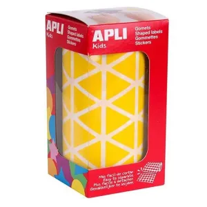 APLI GOMETS ADHES. ROLL.TRIANG. 21X21X21. AMARILLO 2596U. AP04867