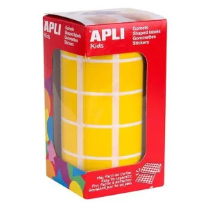 APLI GOMETS EN ROLLOS CUADRADO AMARILLO 020X020 AP4875