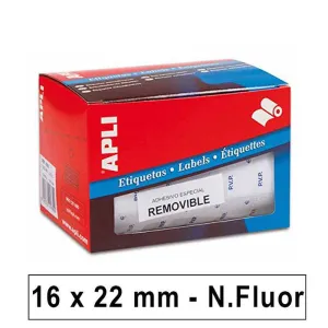 APLI ETIQUETAS ROLLO APLI 16X22 PVP RE.FLU 10088 MAK029133