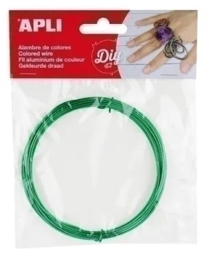 APLI ALAMBRE COLOR VERDE 1.5MMX5MT AP14096