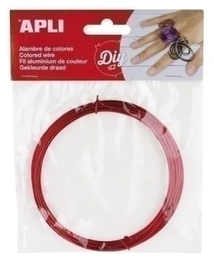 APLI ALAMBRE COLOR ROJO 1.5MMX5MT AP14097
