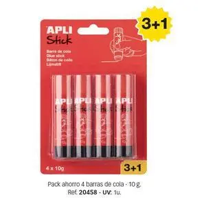 BLISTER 3+1 BARRAS ADHESIVAS 10 G