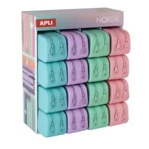 APLI ESTUCHE PORTATODO SILICONA NORDIK DOBLE CREMALLERA LILA 20620