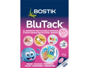 SUJETACOSA MASILLA BOSTIK BLU TACK ROSA BLISTER DE 45 GR