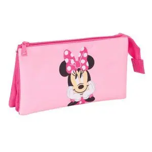 ESTUCHE PORTATODO TRIPLE MINNIE MOUSE