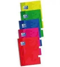 OXFORD BLOC OXFORD Fº 80H 90G TAPA DE PLASTICO CN4MM 400091365 MAK028542