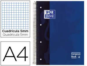 OXFORD BLOC OXFORD A4+ 80H T.EXTD CN5MM AZUL 100430197/014 MAK029105