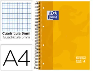 OXFORD BLOC OXFORD A4+ 80H T.EXTD CN5MM AMAR 100430200 MAK029104
