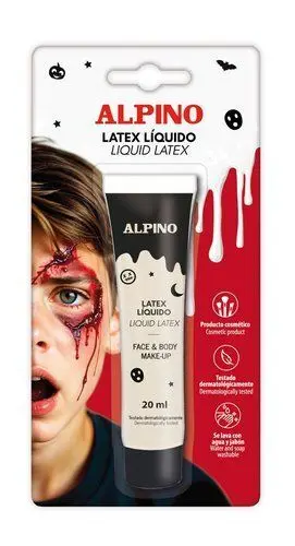 ALPINO BOTE DE LATEX LIQUIDO 20ML - AL SECARSE QUEDA CON TEXTURA DE GOMA - SECA EN MINUTOS - FLEXIBLE -
