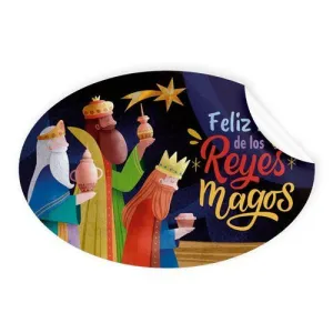 ETIQUETAS OVALADAS REYES MAGOS 250U