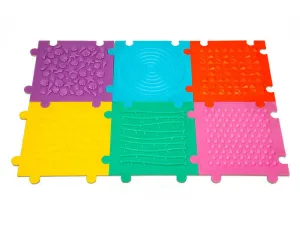 SUELO PUZZLE TEXTURIZADO ANTIDESLIZANTE SET 6 UNIDADES COLORES SURTIDOS