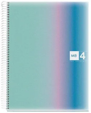 BLOC MIQUELRIUS AURORA NOTEBOOK 4 MICRO.TAPA PP A4 120H 70G HORIZONTAL SANTORINI