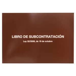 APLI LIBROS DE SUBCONTRATACION DIN A4 APAISADO CASTELLANO - 10 HOJAS NUMERADAS - HOJAS AUTOCOPIATIVAS