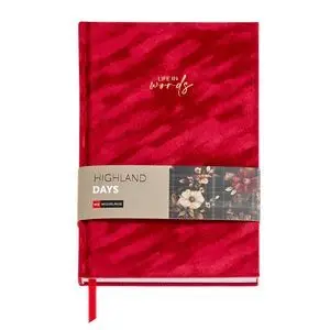 CUADERNO A5 TERCIOPELO ROJO HIGHLAND DAYS