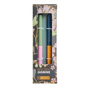 SET DE 2 BOLIGRAFOS METALICOS MINI GOLDEN JAZMINE