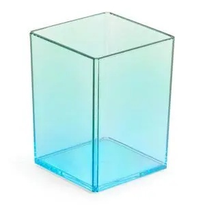 CUBILETE DEGRADADO AZUL - VERDE TRANSPARENTE