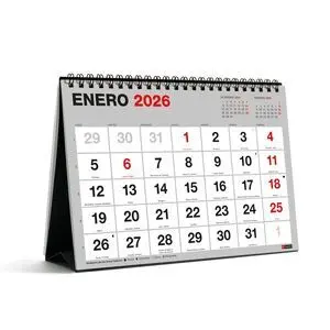 MIQUELRIUS CALENDARIO 2026 SOBREMESA A5 NUMEROS GRANDES BASIC MR28337
