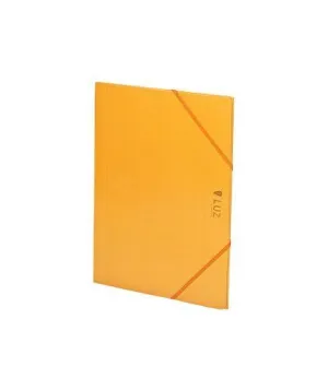 CARPETA DE GOMAS Y SOLAPAS CARCHIVO LUZ CARTON PLASTIFICADO BRILLO Fº NARANJA