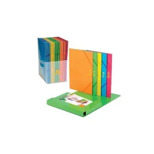 CARPETA DE GOMAS Y SOLAPAS CARCHIVO LUZ CARTON PLASTIFICADO BRILLO Fº FUCSIA