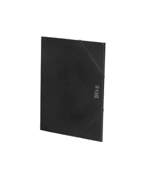 CARPETA DE GOMAS Y SOLAPAS CARCHIVO LUZ CARTON PLASTIFICADO BRILLO Fº NEGRO