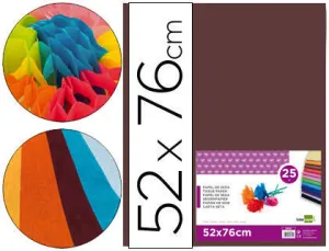 INETA PAPEL SEDA 025 HOJAS 052CMX076CM MARRON 98441036-14 CS22229