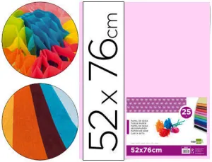 INETA PAPEL SEDA 025 HOJAS 052CMX076CM ROSA PALIDO 98441036-7 CS22230