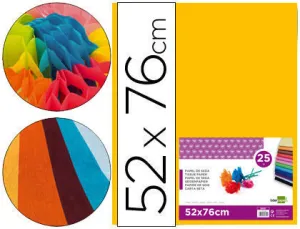 INETA PAPEL SEDA 025 HOJAS 052CMX076CM NARANJA 98441036-6 CS22231