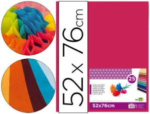 INETA PAPEL SEDA 025 HOJAS 052CMX076CM ROSA OSCURO 98441036-20 CS22232